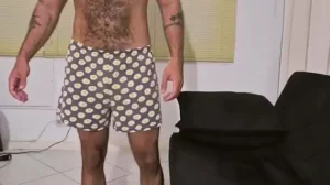 Playing with my butt plug in my hairy ass